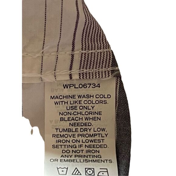 Nautica Men's Front Button Closure Striped Short Sleeves Shirt Size XL - Picture 7 of 15